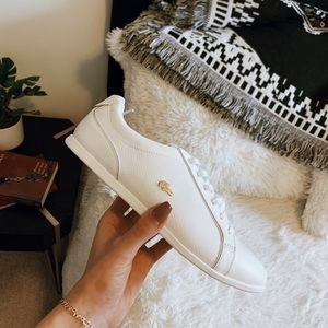 SOLD - LACOSTE Rey Lace White Sneakers (brand new)